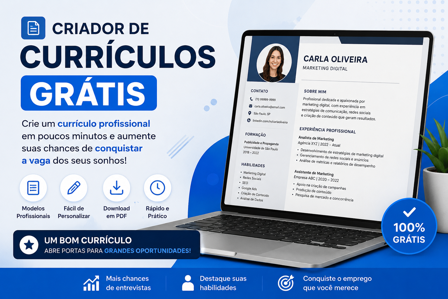 Criador de Currículos Grátis: Como um Bom Currículo Pode Multiplicar Suas Chances de Conseguir um Emprego
